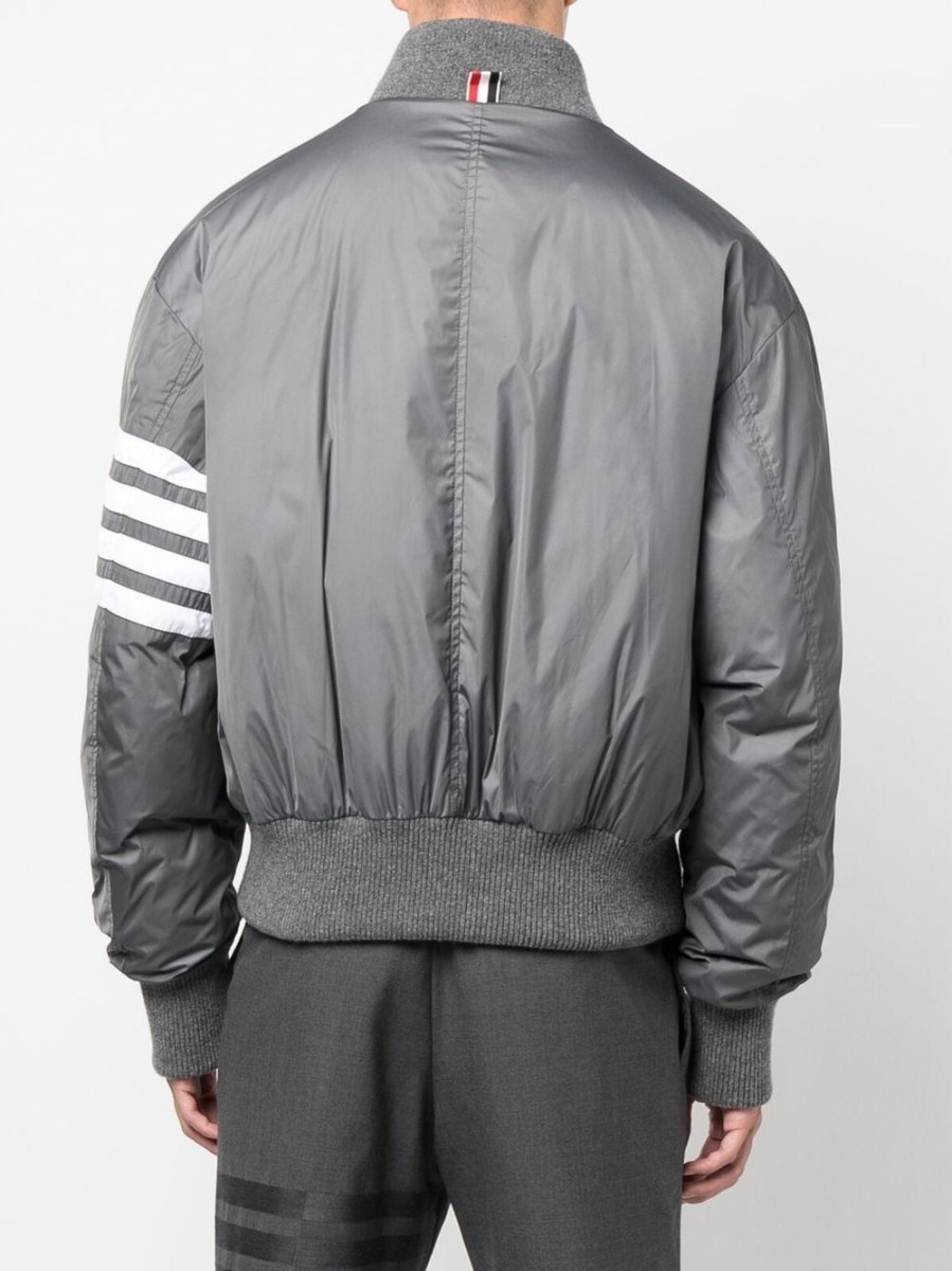 Uomo THOM BROWNE Capispalla | Bomber A Righe 4-Bar