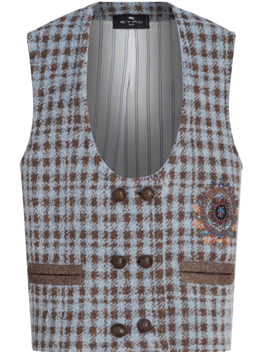 Donna ETRO Gilet | Gilet Pied-De-Poule