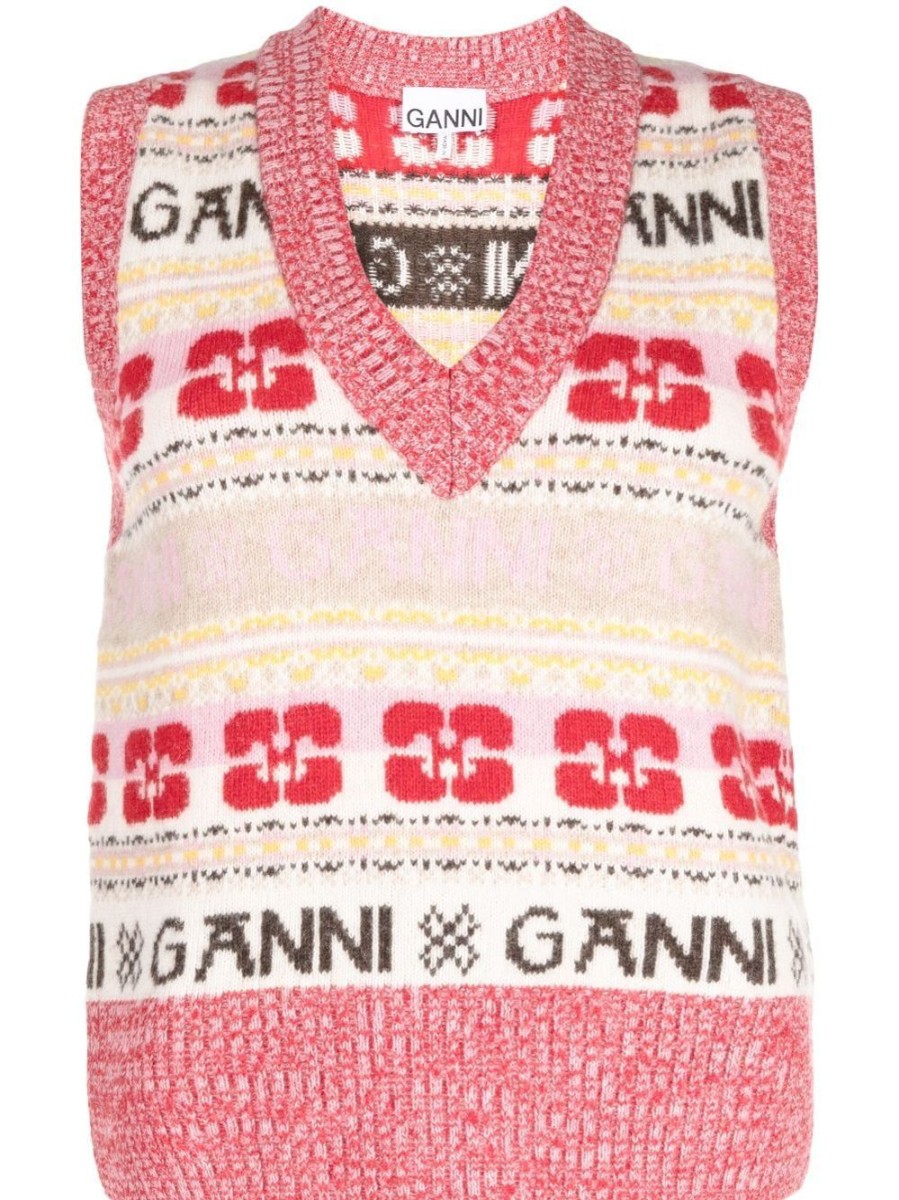 Donna GANNI Gilet | Gilet In Maglia