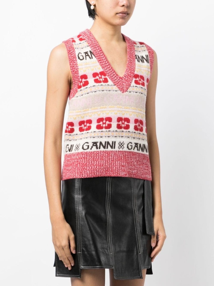 Donna GANNI Gilet | Gilet In Maglia