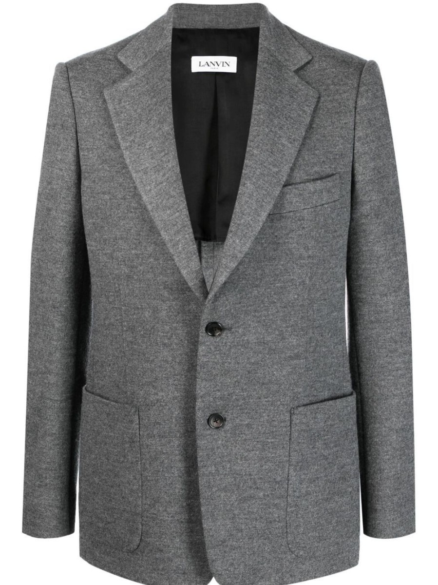 Uomo LANVIN Blazer | Giacca Da Abito Monopetto