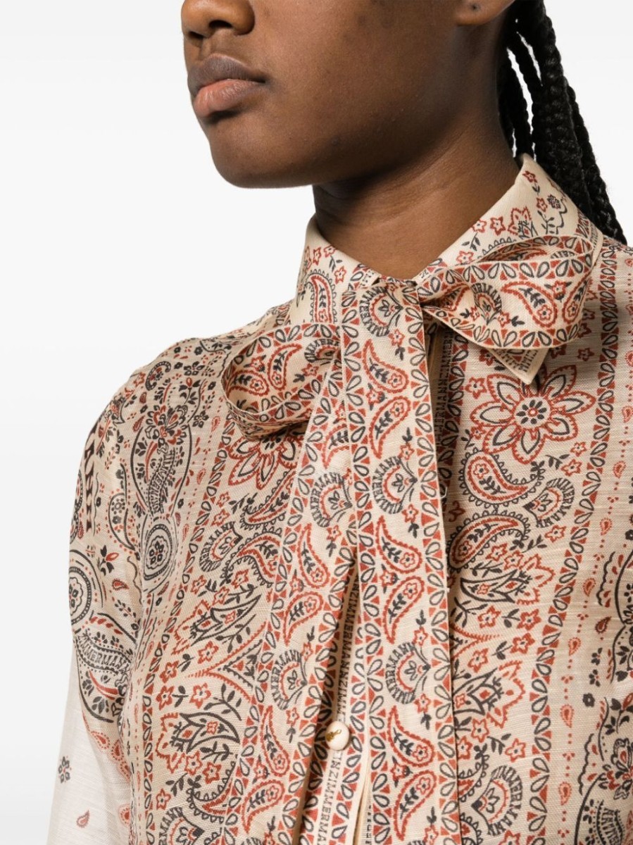 Donna ZIMMERMANN Camicie | Camicia Stampa Paisley