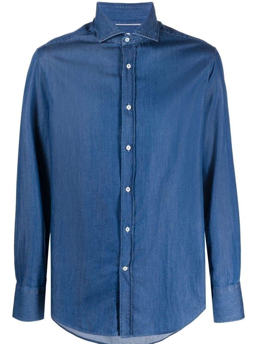 Uomo BRUNELLO CUCINELLI Camicie | Camicia In Denim