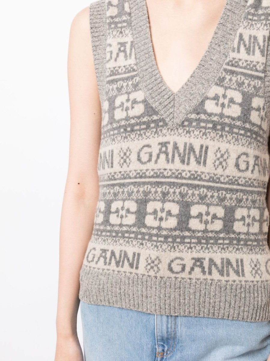 Donna GANNI Gilet | Gilet In Maglia