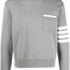 Uomo THOM BROWNE Felpe | Maglia A Righe 4-Bar