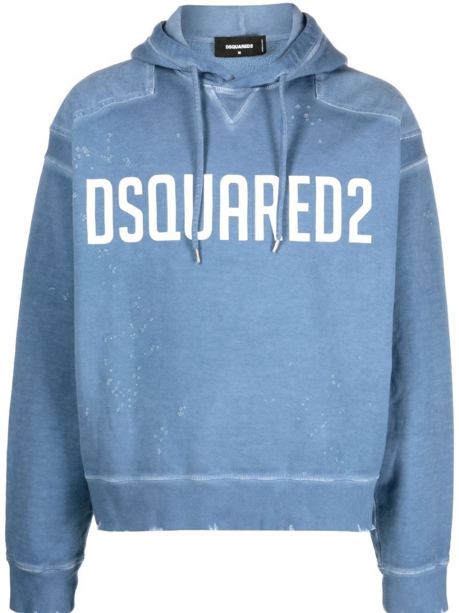 Uomo DSQUARED2 Felpe | Felpa Con Cappuccio