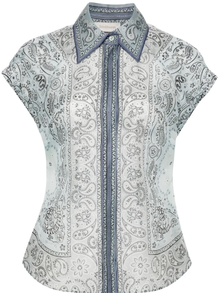 Donna ZIMMERMANN Camicie | Camicia Stampa Paisley