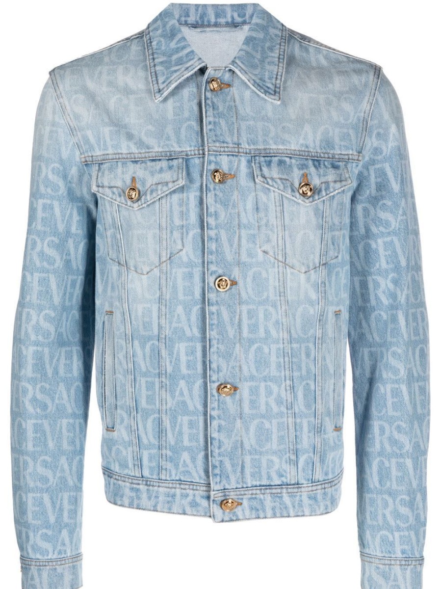 Uomo VERSACE Capispalla | Giacca In Denim