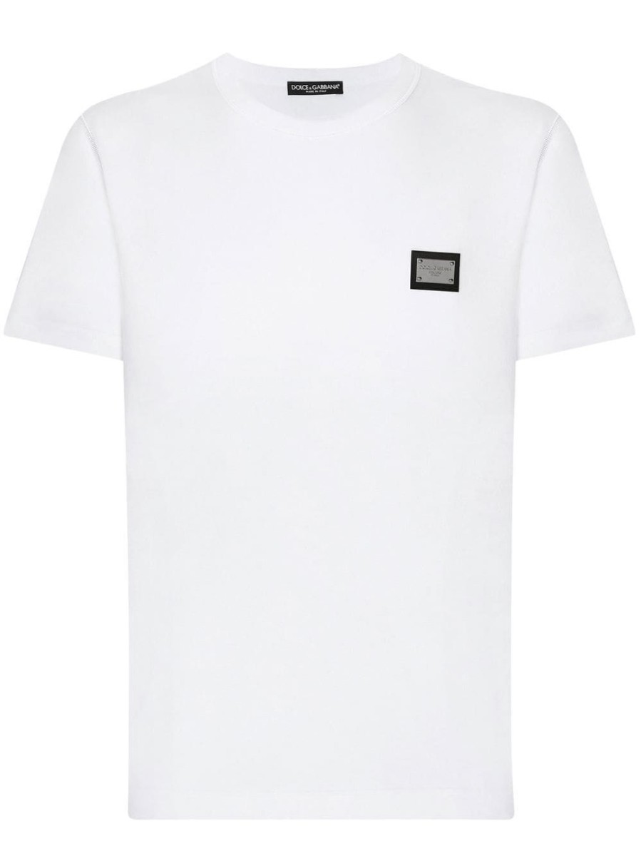 Uomo DOLCE&GABBANA T-Shirt | T-Shirt Girocollo Dg Essentials