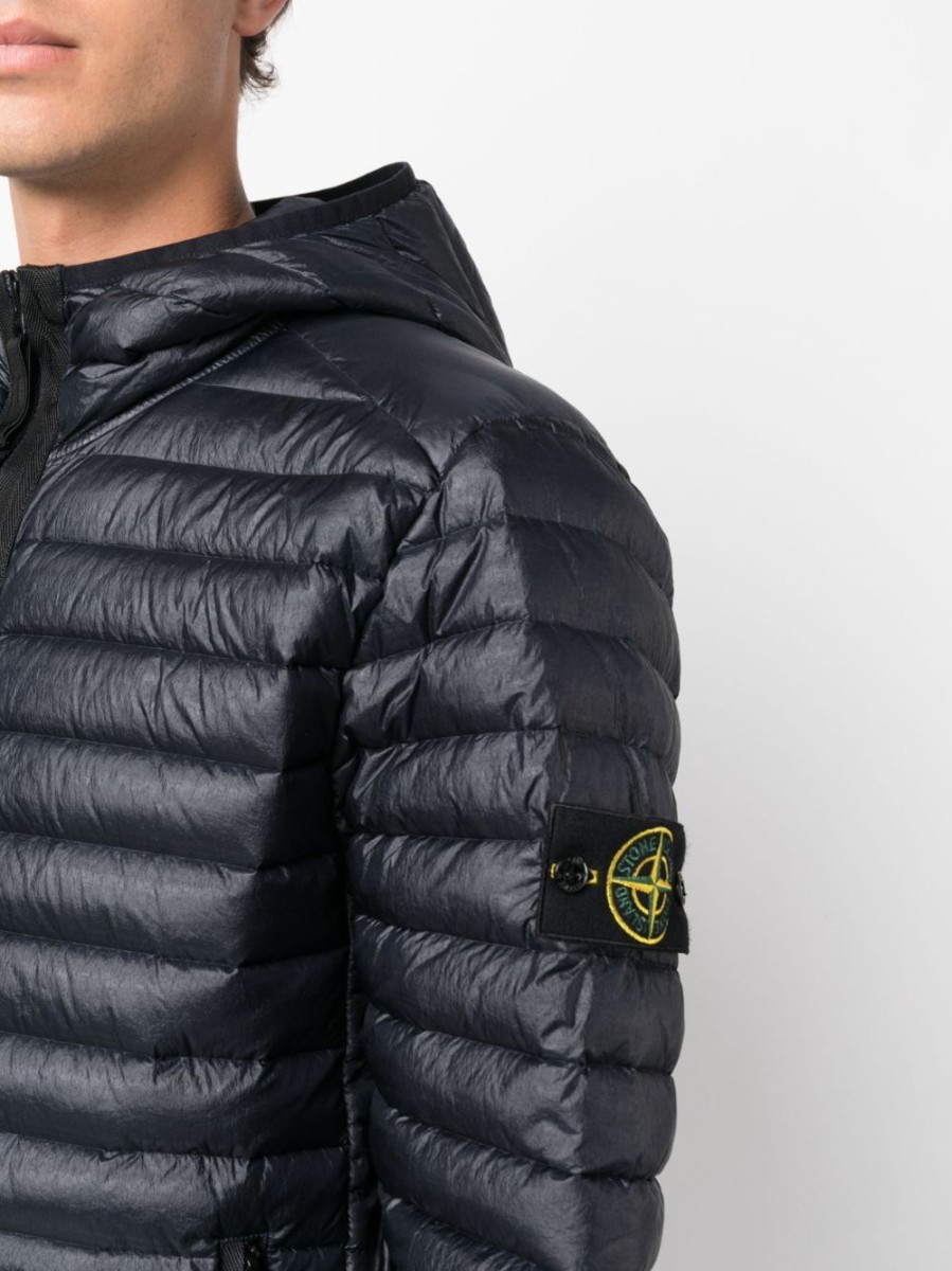 Uomo STONE ISLAND Capispalla | Piumino Con Cappuccio