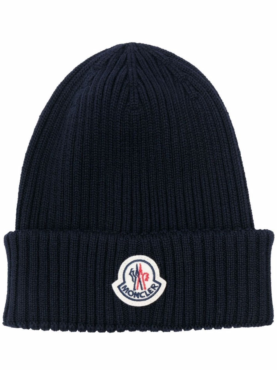 Uomo MONCLER Cappelli | Berretto Con Logo