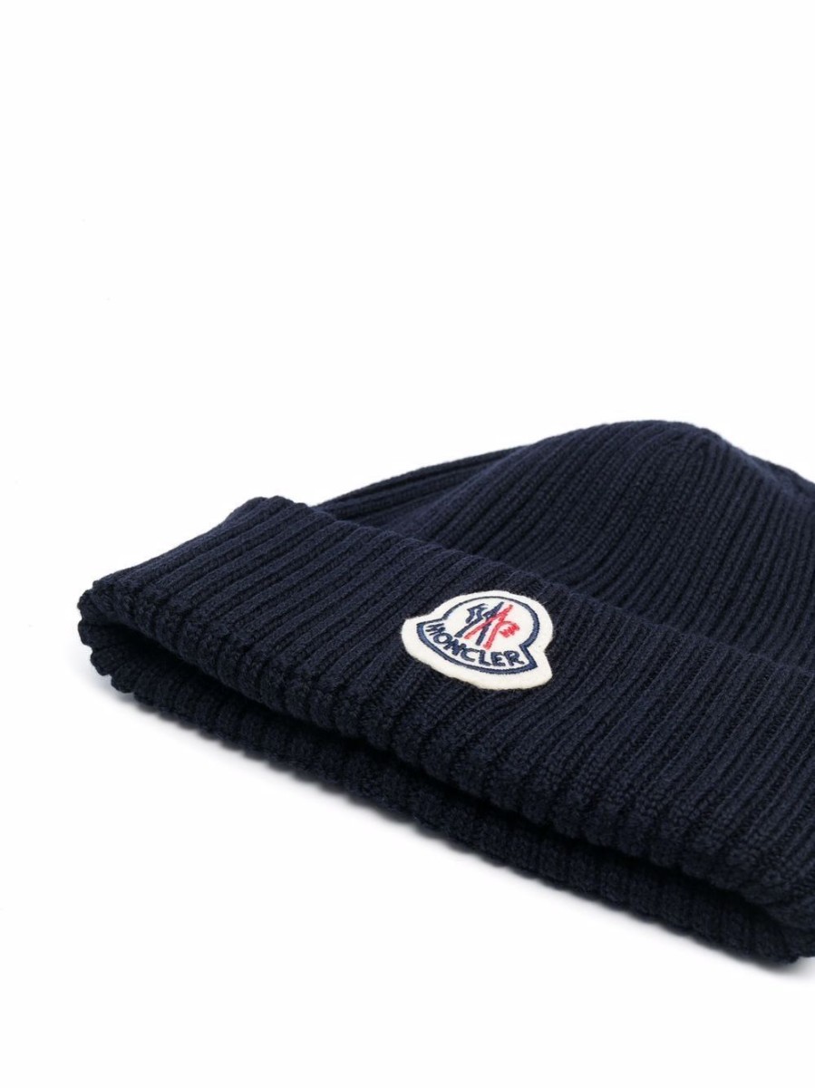 Uomo MONCLER Cappelli | Berretto Con Logo