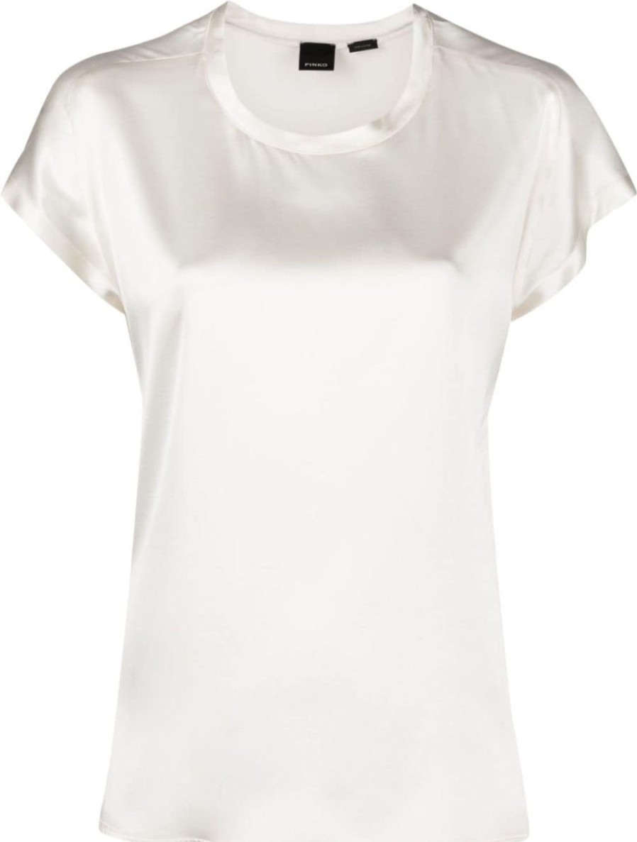 Donna PINKO T-Shirt | T-Shirt Girocollo Satinata