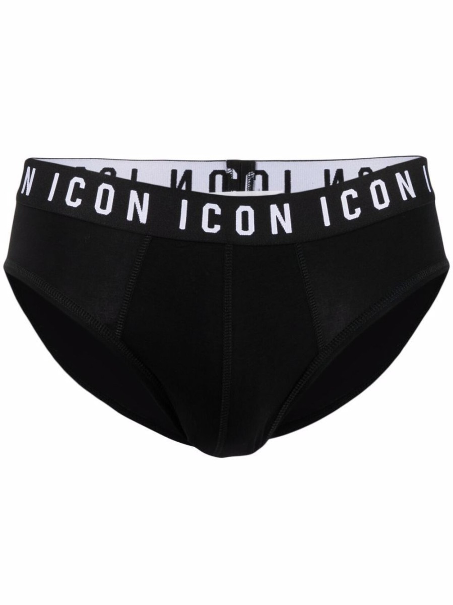 Uomo DSQUARED2 Intimo | Slip Con Banda Logo