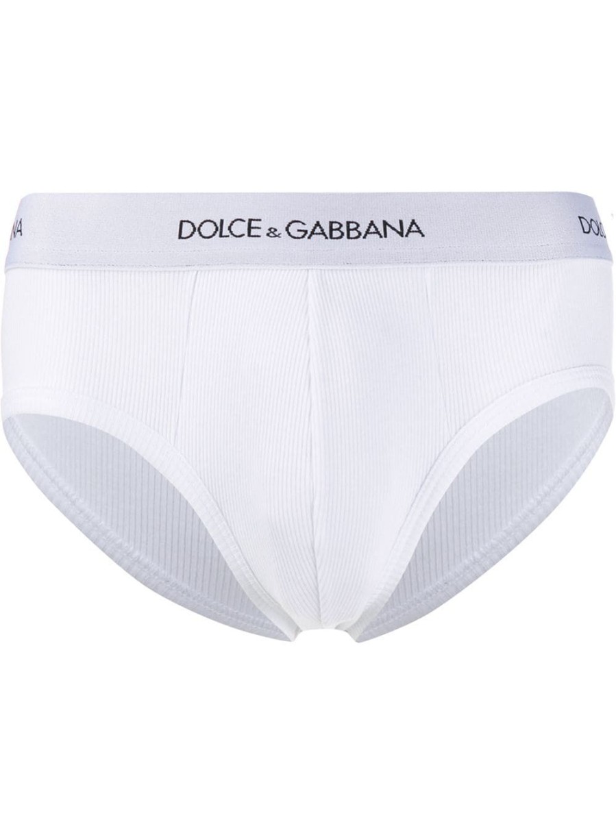 Uomo DOLCE&GABBANA Intimo | Slip Con Elastco Logato