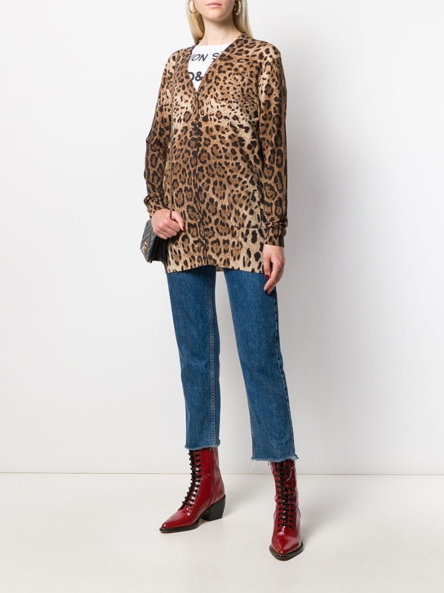 Donna DOLCE&GABBANA Cardigan | Cardigan Leopardato