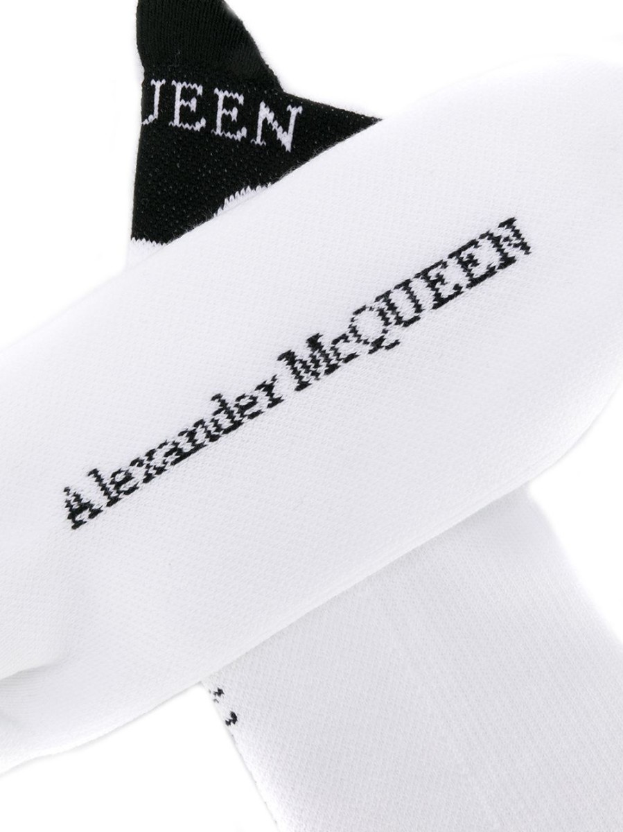 Uomo ALEXANDER MCQUEEN Calze | Calze Corte Con Stampa Logo