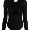 Donna ALEXANDER MCQUEEN Body | Body Cut-Out Con Scollo A Farfalla