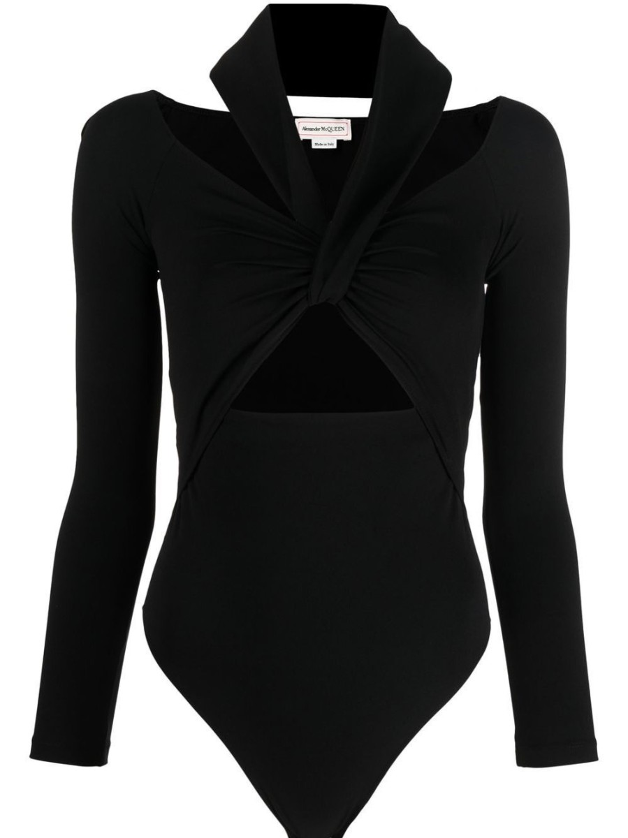 Donna ALEXANDER MCQUEEN Body | Body Cut-Out Con Scollo A Farfalla