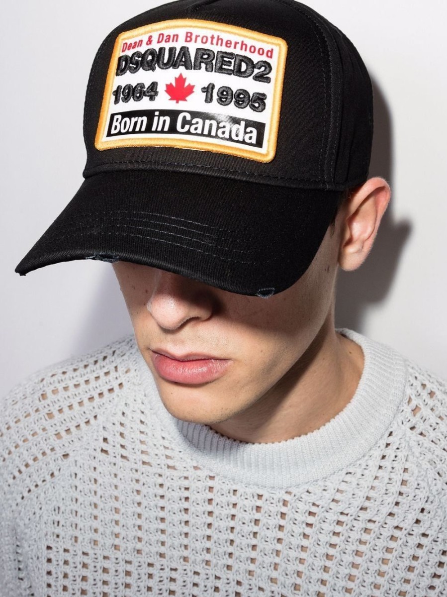 Uomo DSQUARED2 Cappelli | Berretto Da Baseball Born In Canada