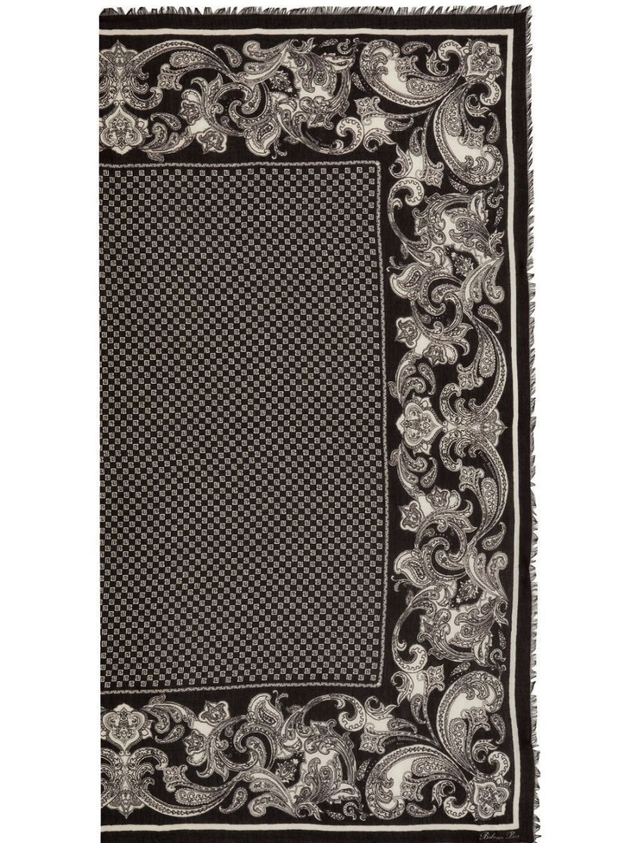 Donna BALMAIN Sciarpe | Foulard Stampa Paisley