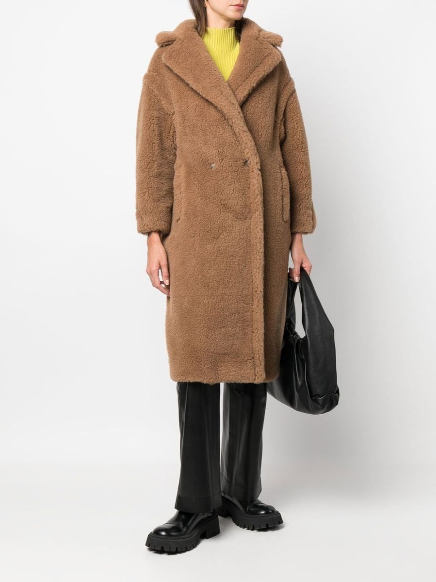 Donna MAX MARA Capispalla | Cappotto Doppiopetto Teddy