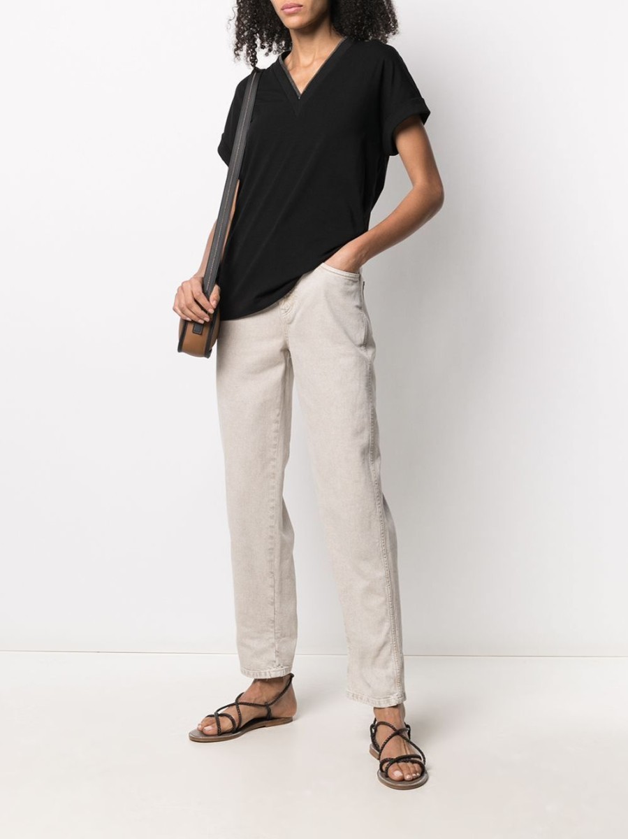 Donna BRUNELLO CUCINELLI T-Shirt | T-Shirt Scollo V