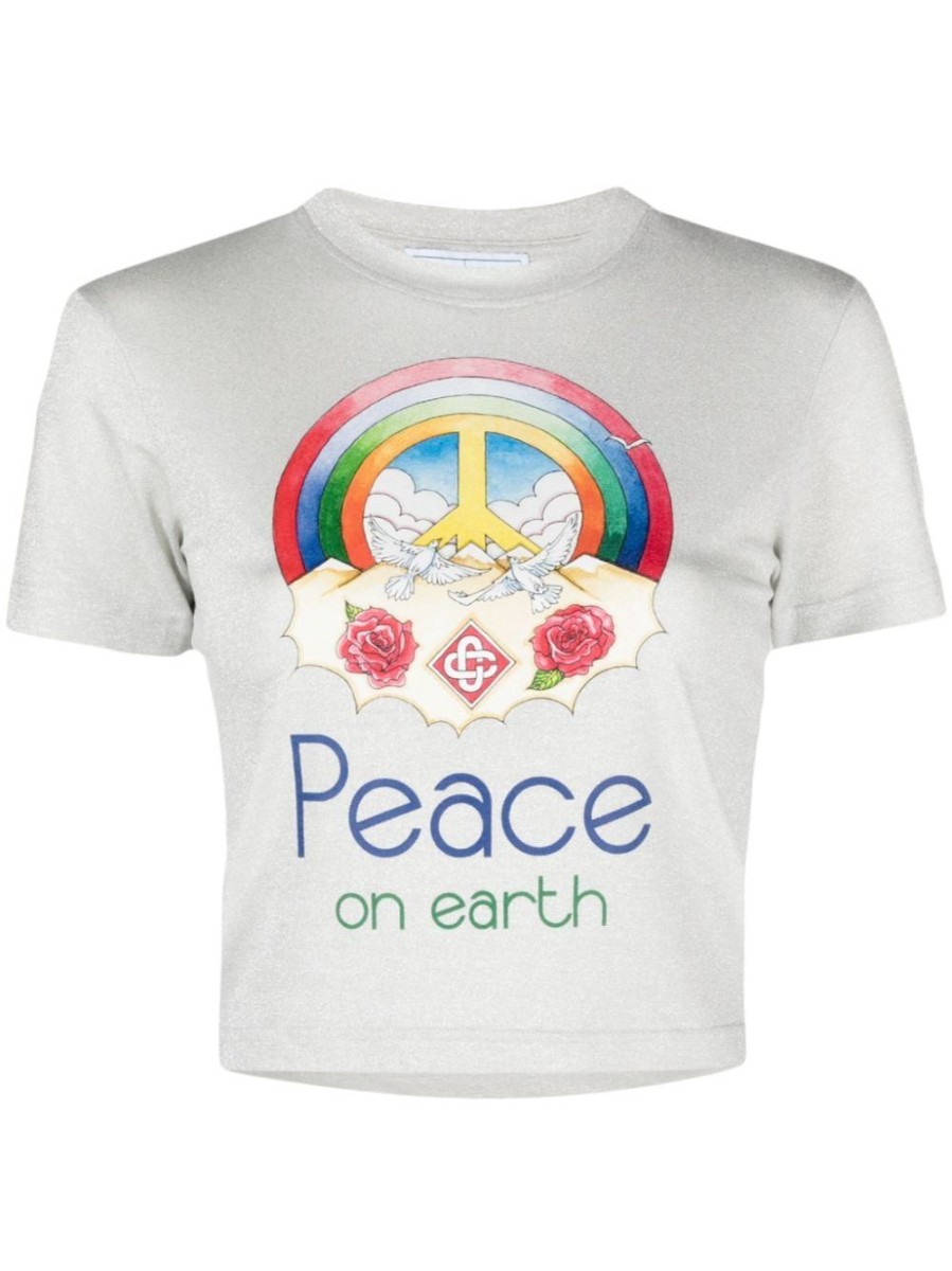 Donna CASABLANCA T-Shirt | T-Shirt Peace On Earth